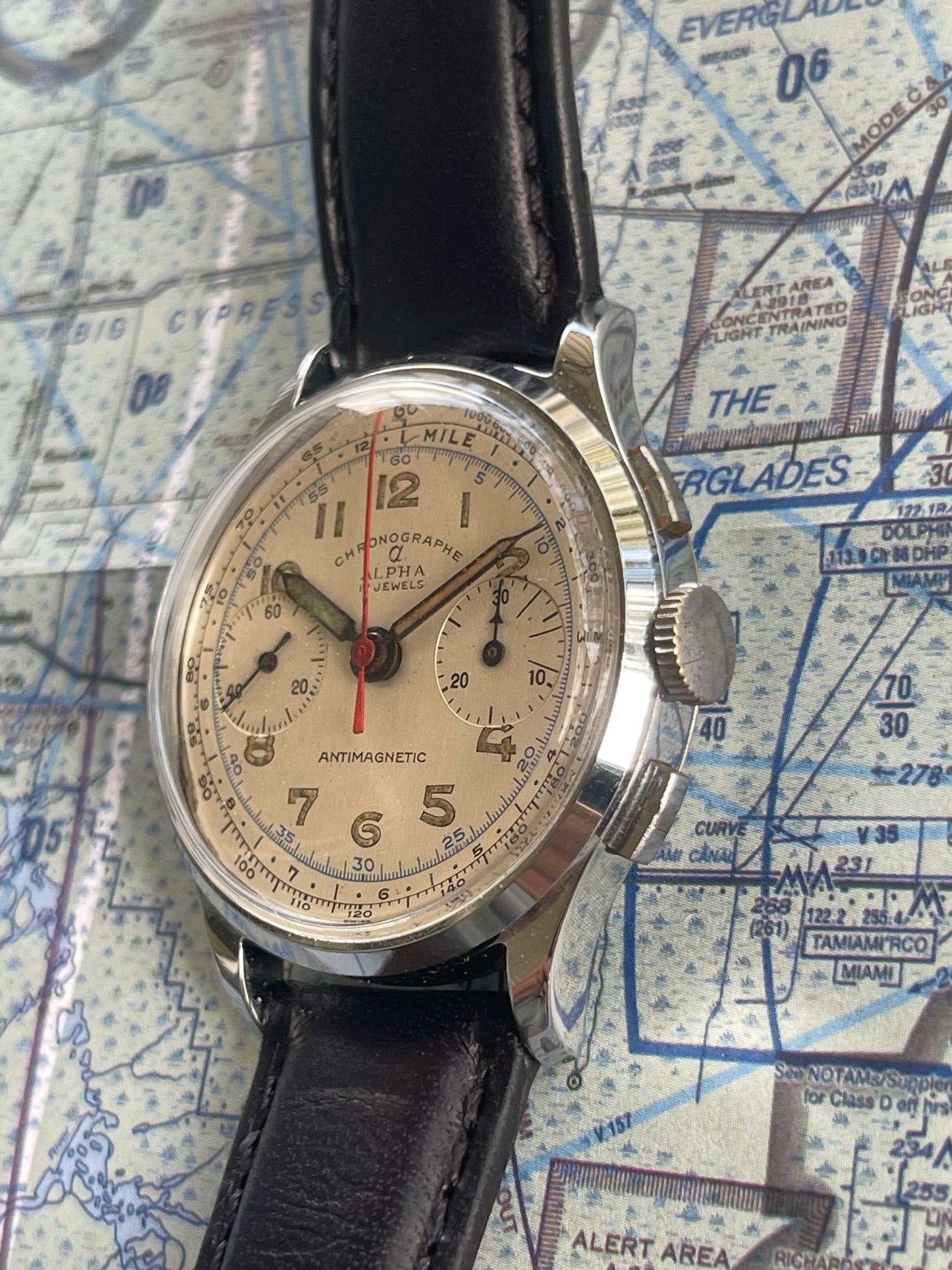 Alpha 1940's Chronograph Landeron 48