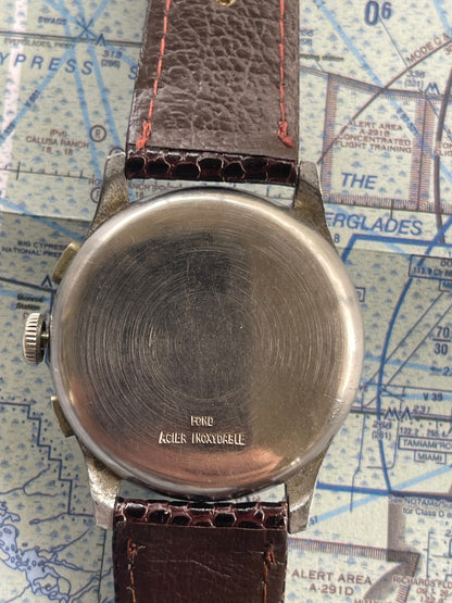 Tevo Watch Co 1940's Chronograph Landeron 48