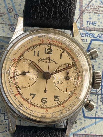 Andre Bouchard 1940's Chronograph Landeron 48