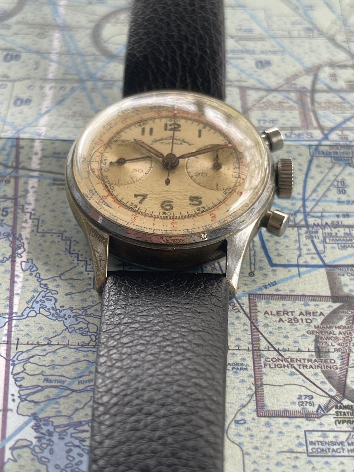 Andre Bouchard 1940's Chronograph Landeron 48