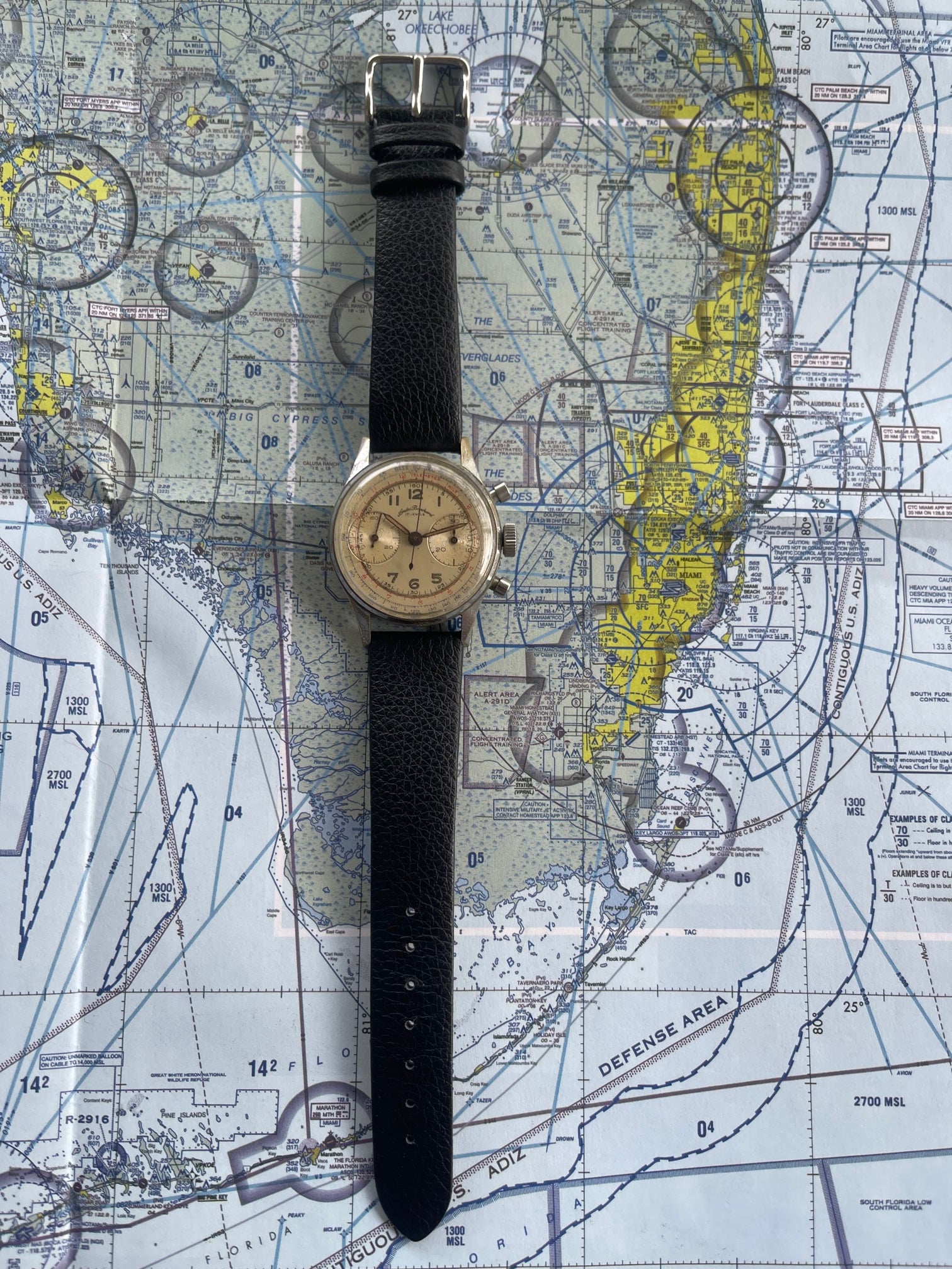 Andre Bouchard 1940's Chronograph Landeron 48 – Norman Vintage Watches