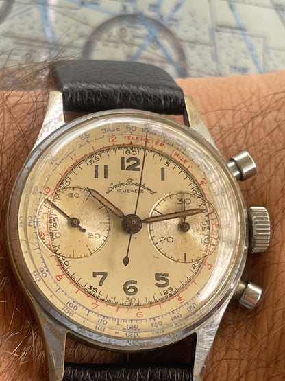 Andre Bouchard 1940's Chronograph Landeron 48