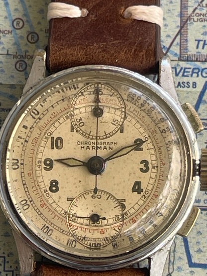 Harman 1940's up/down Chronograph Venus 170