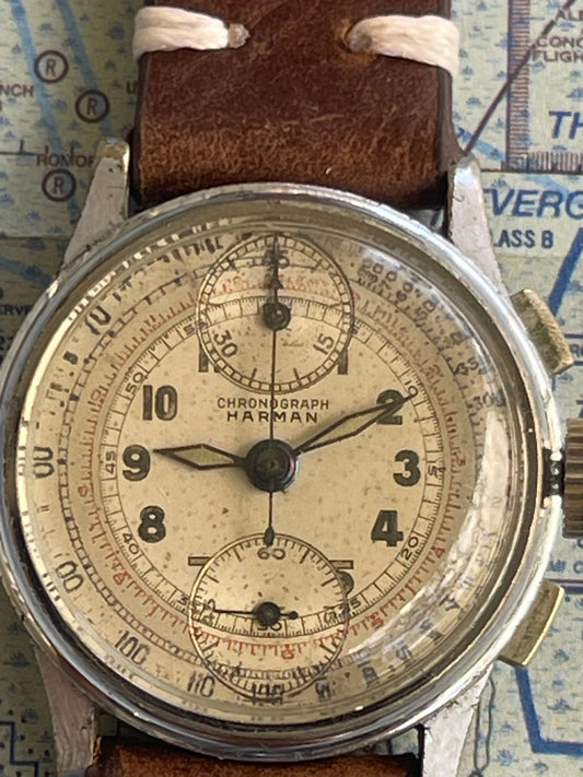 Harman 1940's up/down Chronograph Venus 170