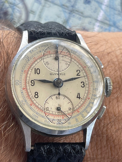 Olympic 1940's up/down Chronograph Venus 170