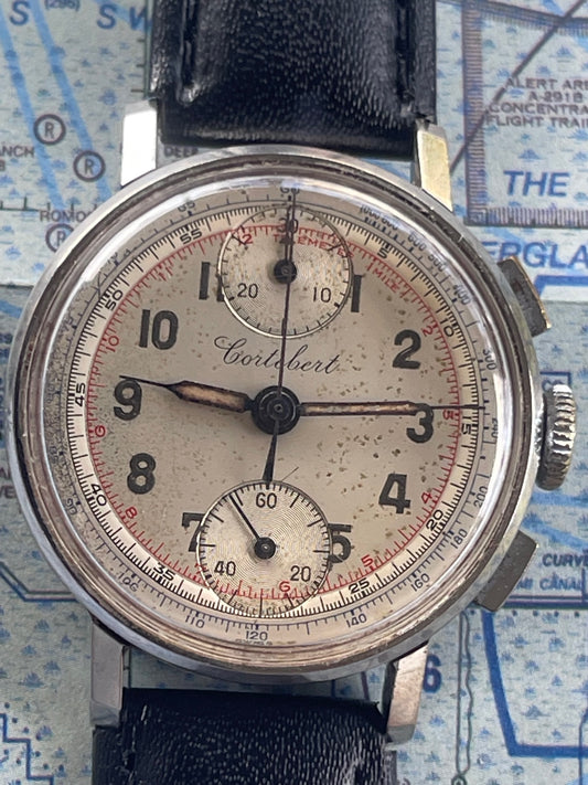 Cortebert 1940's up/down Chronograph Venus 170